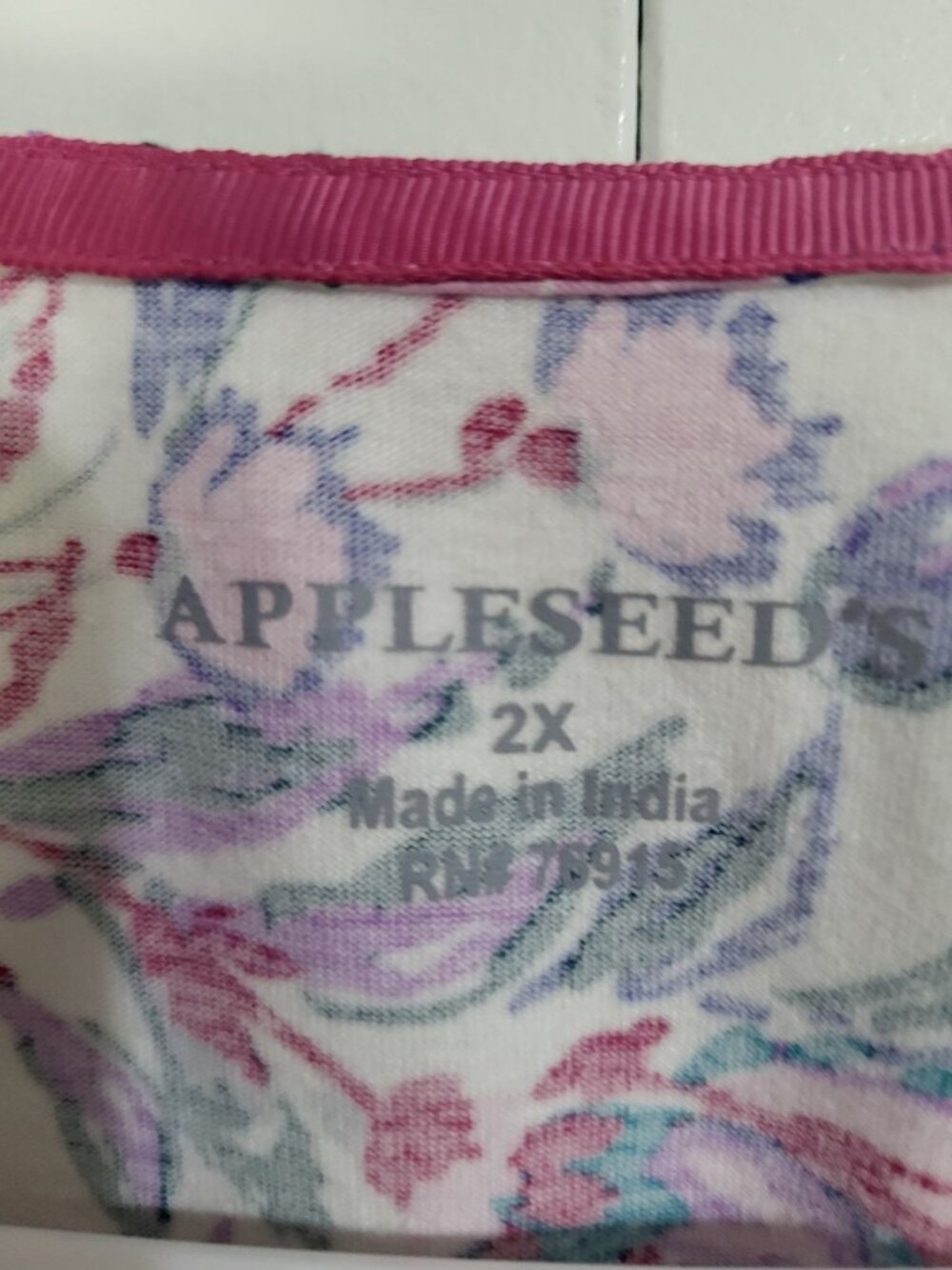 Appleseed's Women's 2XL Long Sleeve Shirt Floral Print Cottagecore Mature - Picture 3 of 6